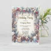 Cadre d'hiver Noël Invitation (Debout devant)