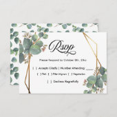 Cadre diagonale Eucalyptus RSVP (Devant / Derrière)