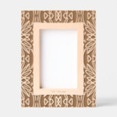 Cadre d'image en bois gravé rustique et élégant (Recto)