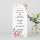 Cadre d'or géométrique Programme de cérémonie flor (Debout devant)