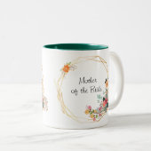 Cadre d'or Mère de la mariée Mug (Devant droit)
