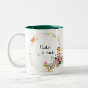 Cadre d'or Mère de la mariée Mug