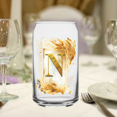 Cadre doré décoratif monogramme N