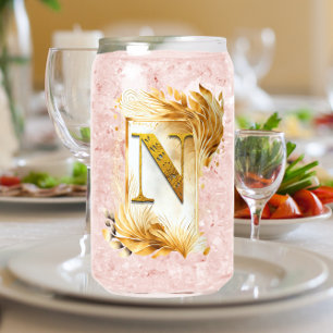 Cadre doré décoratif monogramme N