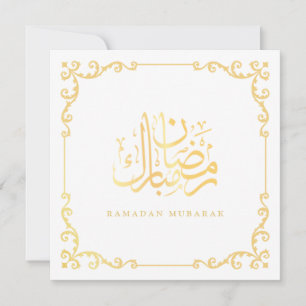 Cadre doré faux victorien Carte de vœux Ramadan Mo