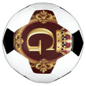Cadre doré luxueux avec monogramme couronné (Tourné)