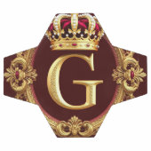 Cadre doré luxueux avec monogramme couronné (Plat)