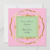 Cadre Doré Séduisant Invitation de Mariage (Devant)