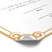 Cadre élégant affiche de certificat de nikkah musu (Coin)