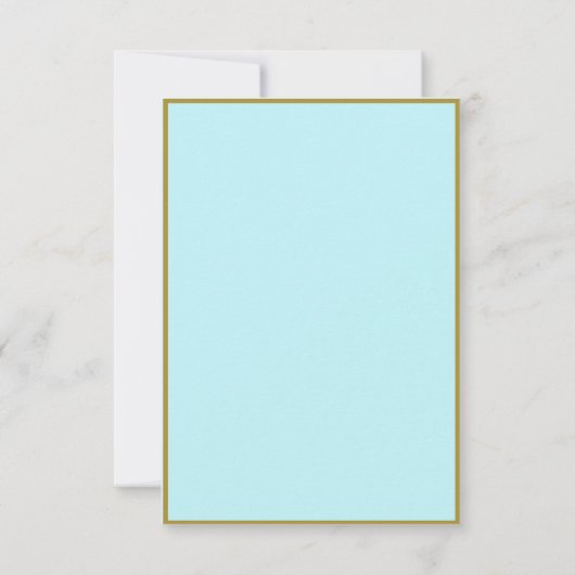 Cadre élégant Arc Aqua mariage indien Carte RSVP (Dos)