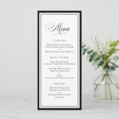 Cadre Élégant Classique de Bordure de Menu de Mari (Debout devant)
