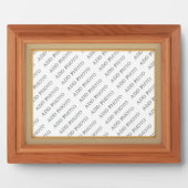 Cadre En Bois Clair Image Ajouter Votre Plaque Pho (Devant)