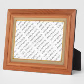 Cadre En Bois Clair Image Ajouter Votre Plaque Pho (Côté)