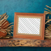 Cadre En Bois Clair Image Ajouter Votre Plaque Pho (Côté)