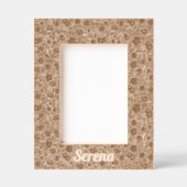 Cadre en bois d'art Floral personnel (Recto)