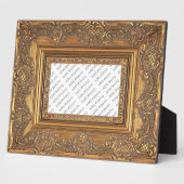 Cadre en bois fantaisie Ajouter Plaque photo (Côté)