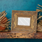 Cadre en bois fantaisie Ajouter Plaque photo (Côté)