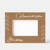 Cadre en bois gravé géométrique pour le chauffage  (Recto)