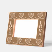 Cadre en bois gravé Love Connect (Gauche)