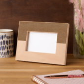 Cadre en bois horizontal personnalisé - noix et ér (Gauche)