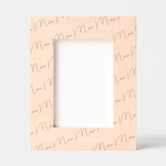 Cadre en bois personnalisé de style manuscrit, 5x7 (Recto)
