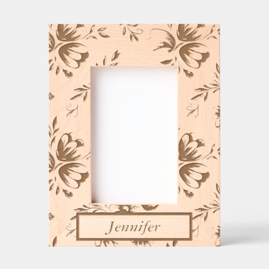 Cadre en bois personnalisé pour elle (Recto)