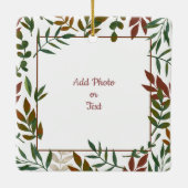 Cadre en feuillages Photo ou message Ornement en c (Dos)
