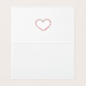 Cadre en forme de cœur floral élégant : pour chaqu (Inside Unfolded)