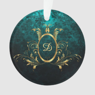 Cadre en or damassé de luxe personnalisé