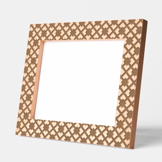 Cadre en treillis motif en bois gravé (Gauche)