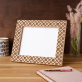 Cadre en treillis motif en bois gravé (Gauche)