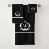 Cadre et Couronne de luxe blanc et élégant (En situation)