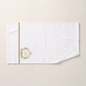 Cadre et couronne de luxe or élégant (Serviette à main)