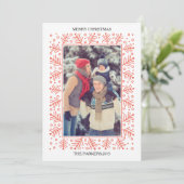 Cadre festif décoratif Carte photo de vacances (Debout devant)