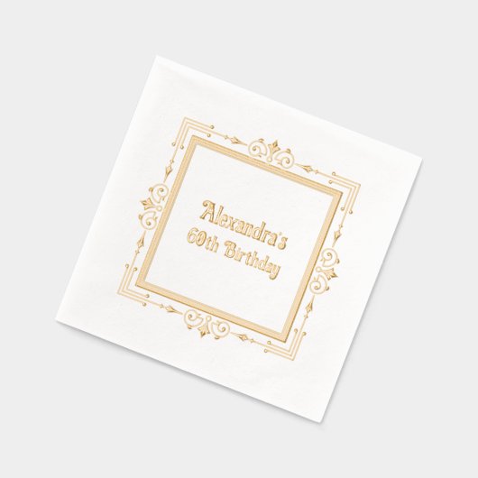 Cadre Filigree élégant n° 1 fête d'anniversaire (Gauche)