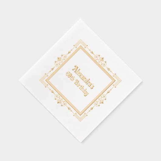 Cadre Filigree élégant n° 1 fête d'anniversaire (Droite)