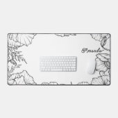 Cadre floral avec votre nom (Clavier et souris)