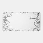 Cadre floral avec votre nom (Recto)