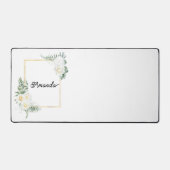 Cadre floral avec votre nom (Recto)