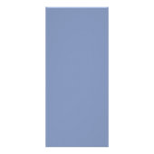 Cadre floral bleu avec carte menu mariage monogram (Dos)