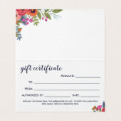 Cadre floral boho - Carte-cadeau (Inside Unfolded)