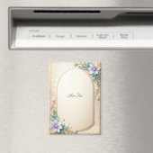 Cadre floral décoratif avec aimant perles (In Situ (Lave-vaisselle))