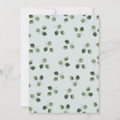 Cadre floral élégant Faire-part de mariage_gris (Dos)