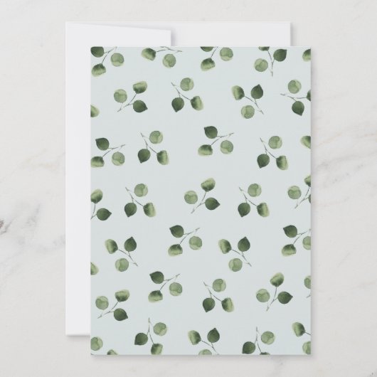 Cadre floral élégant Faire-part de mariage_gris (Dos)