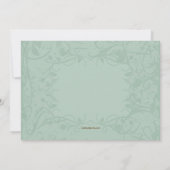 Cadre Floral en Invitation Rose (Dos)