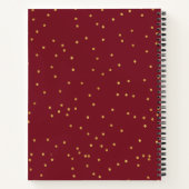 Cadre floral marine bordeaux moderne Recette Livre (Dos)