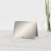 Cadre Floral Or avec Carte de remerciements Pierre (Dos)