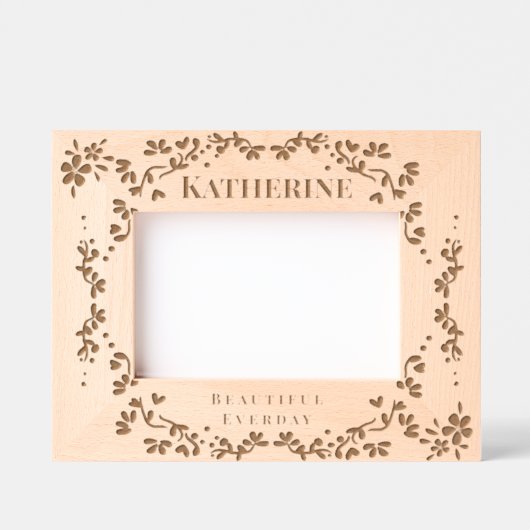 Cadre floral romantique (Recto)