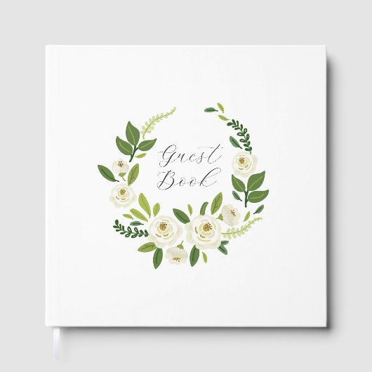 Cadre Floral Rose Blanche Luxe (Recto)