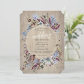 Cadre floral rustique avec invitation aux oiseaux (Debout devant)